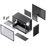 Case PC JONSBO D33 Black – Mini Tower M-ATX| VGA 435m| AIO 360mm